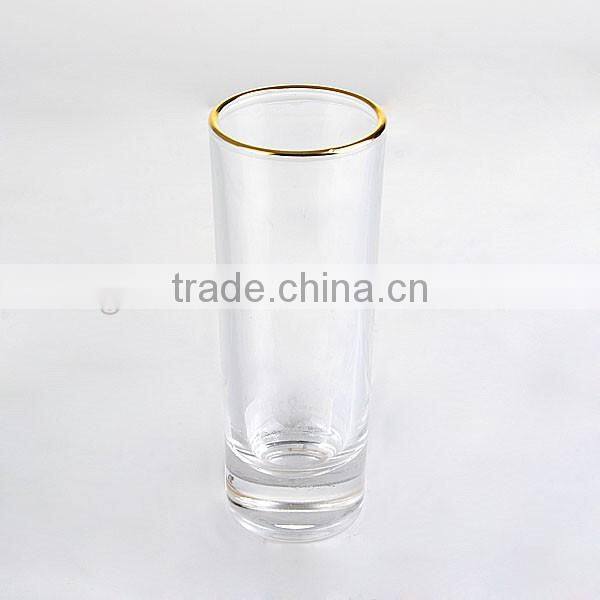2oz Golden Rim Shot Glass