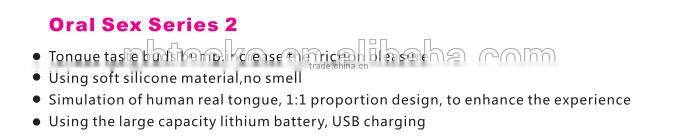 Mini size tongue massager oral sex toy