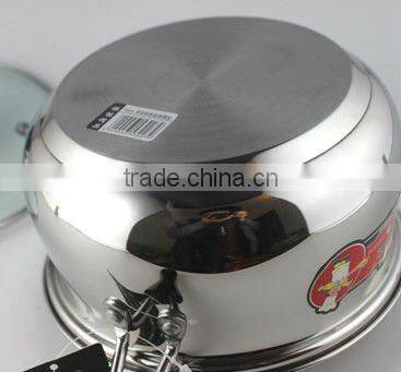 JQB-2012 Single handle stainless steel Cooking Pot