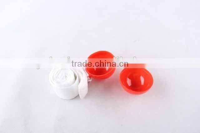 Creative design Disposable PE raincoat in plastic shell with Plastic buckle/new design rain coat