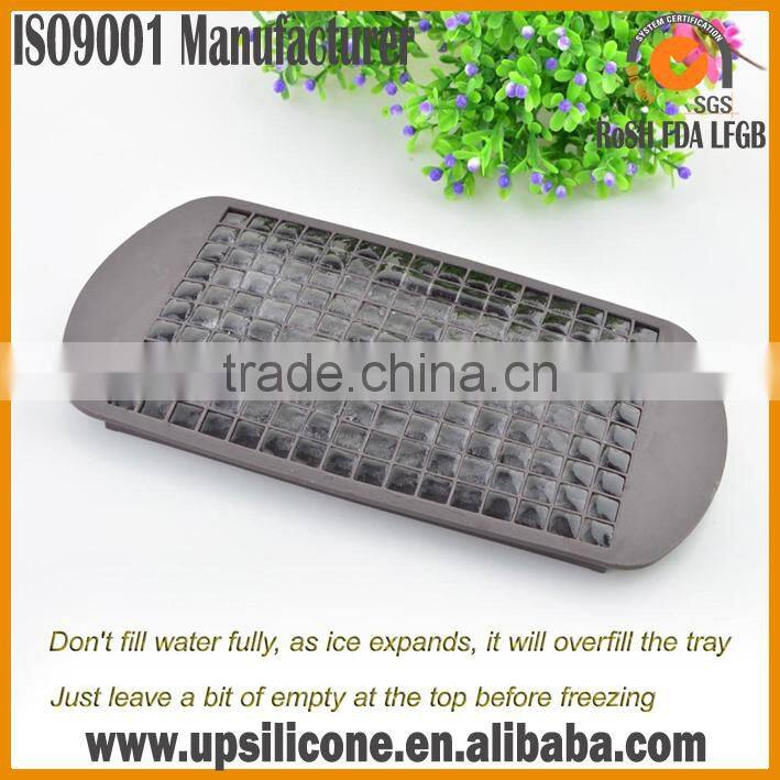 2015 hot selling new design food grade 160(10*16 )mini square silicone ice cube tray