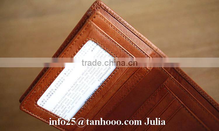 Women short soft leather wallet/vintage travel wallet