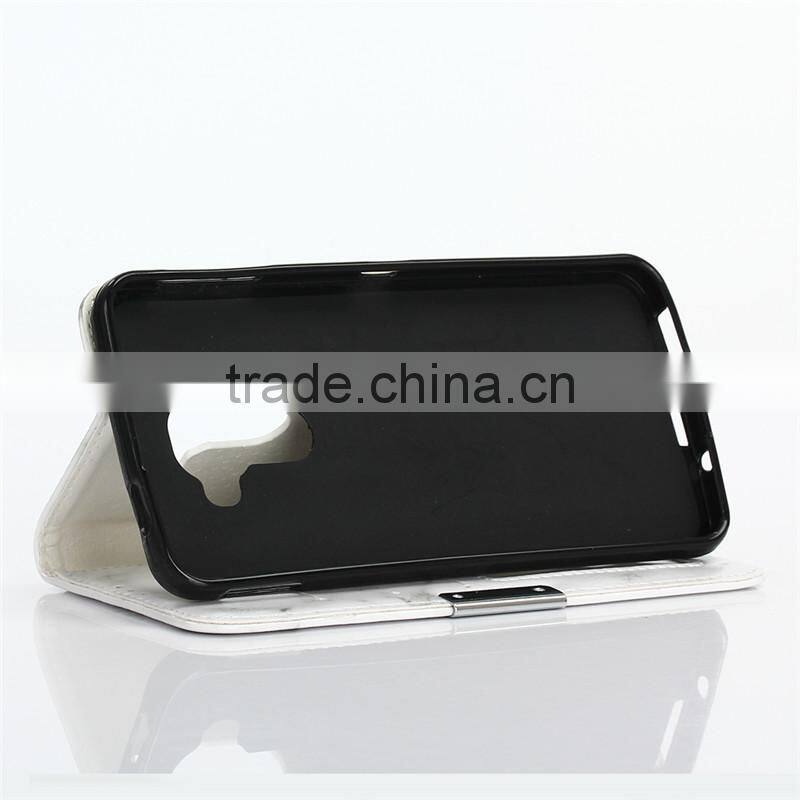 Noble design high quality marble PU card bumper/pocket cell phone case for Blackberry DTEK60