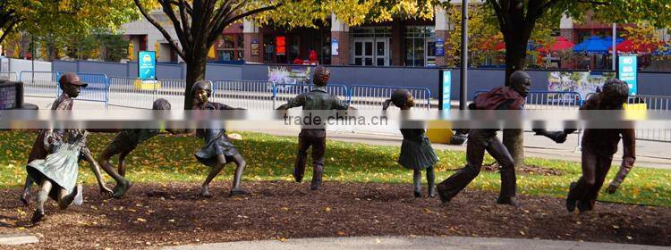 bronze casting foundry children playing in the garden bronze statues