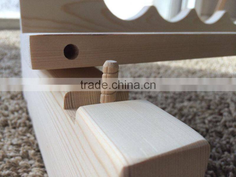 Cube 52 wine rack system natural finish - (H x W x D) 52 x 52 x 25 cm each