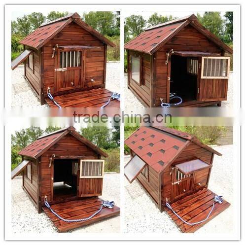 American Style Luxury Cheap Large Luxury Prefab Wooden Dog House For Sale