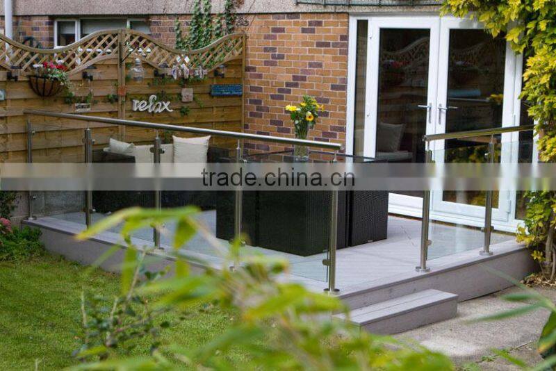 Frameless glass railing glass fence glass standoff or glass adapters