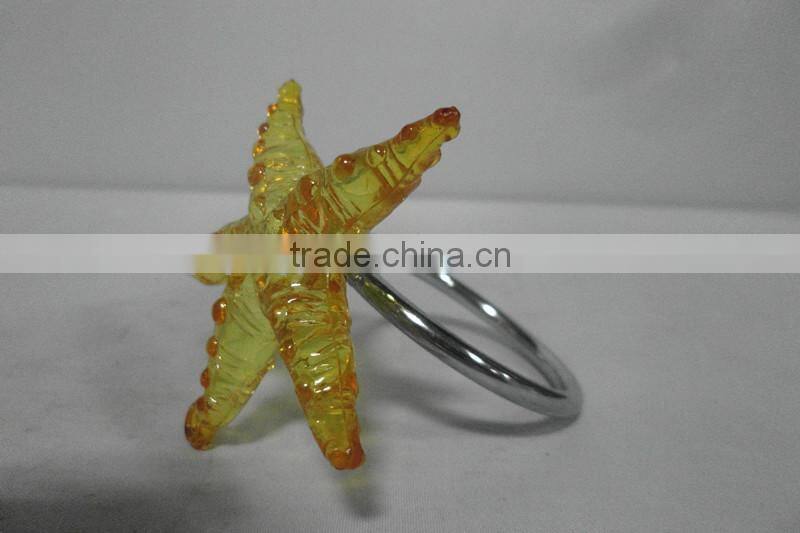 acrylic crystal diamond wedding napkin ring decorative