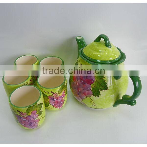 Beautiful design wholesale ceramic tea pot set