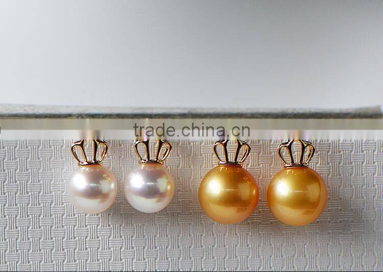 charms 9-10 mm south sea pearl jewelry earrings