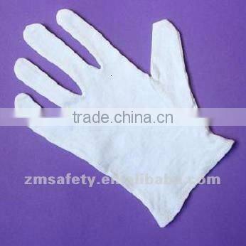 Mal's plain white 100 % cotton glove