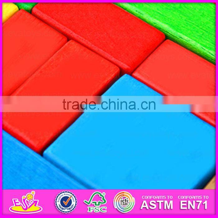 2015 Educational wooden trolly toy,Children blocks drag car handmade wooden trolly toy,Block Trolly wooden block car toy W13C019