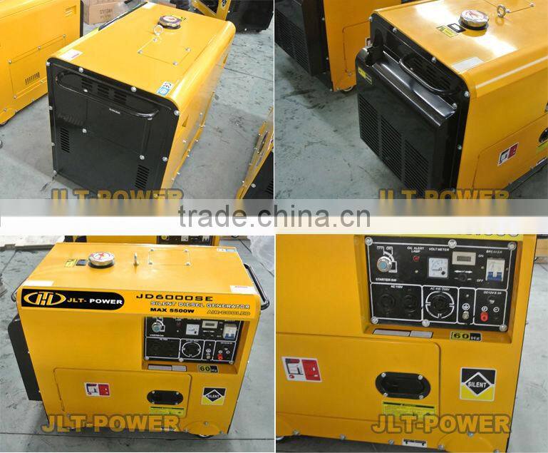 JD6000SE Soundproof Canopy Diesel Generator