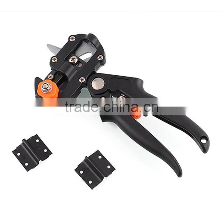 Fruit Tree Professional Grafting Steel Cutting Machine Cutting Tool With 2 Extra Blades Black