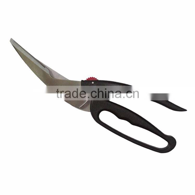 High quality promotional kitchen poultry scissors with safety lock