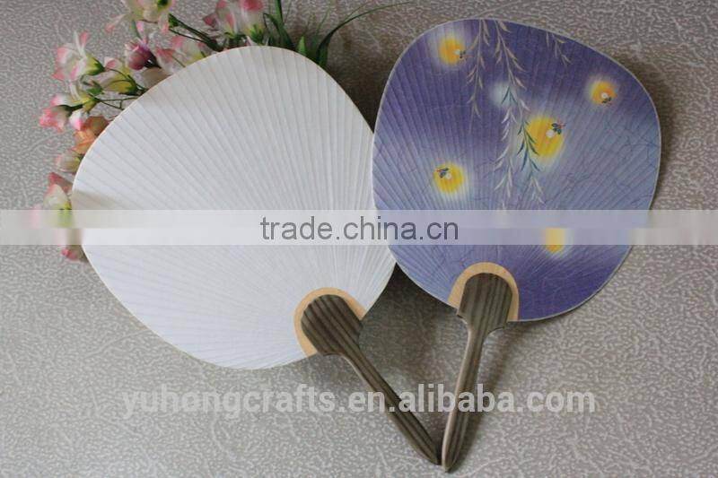 Traditional Japanese round fan