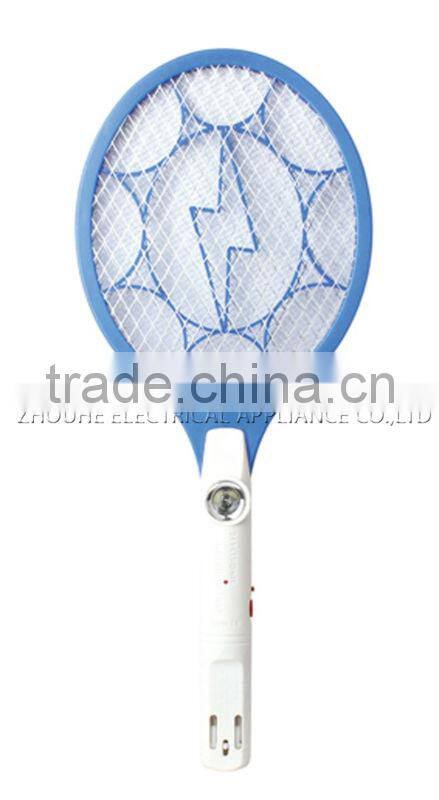 2014 ZHOUYU upgraded mosquito racket with flashlight