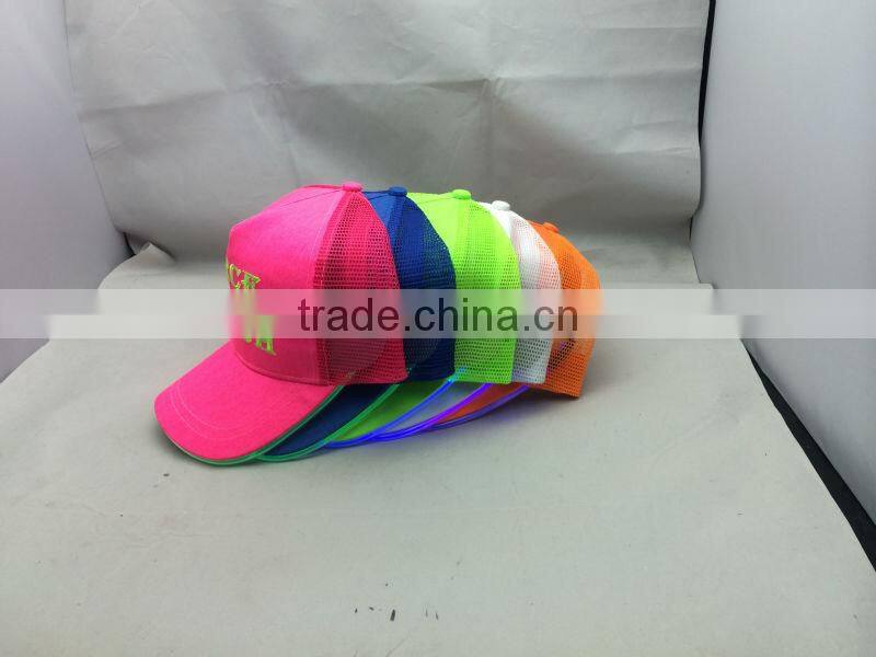 China suppliers good quality fashion LED lamp Baseball cap
