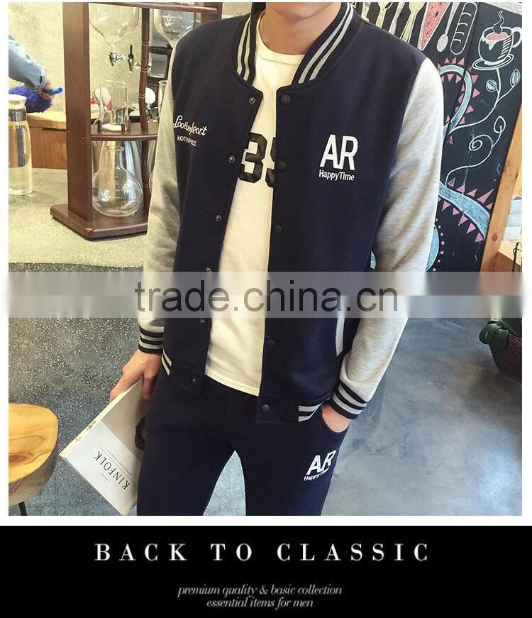 2017 youth men zipper jacket sweatshirt without hood polar fleece jacket