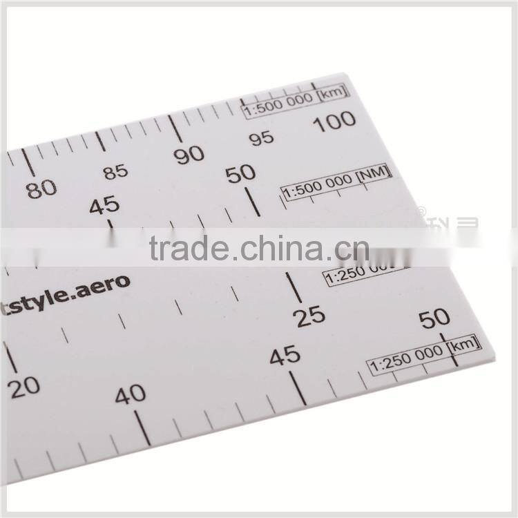 Kearing Aviation Supplies Flexible Plastic NM Scale Ruler for Pilot Flight Training #KNM-6