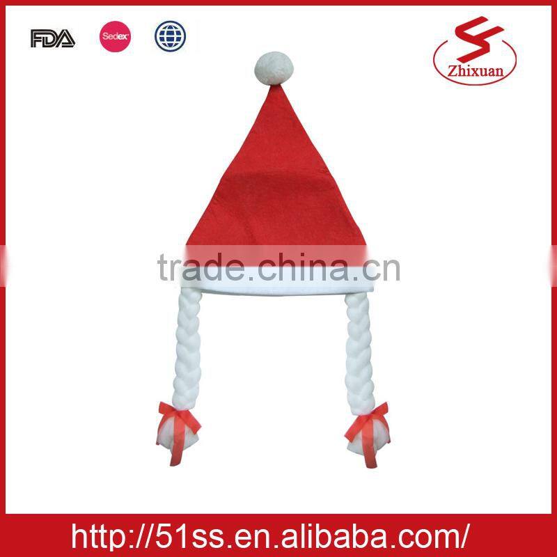 Wholesale felt decoration fashion hat for xmas decoration 30x40cm