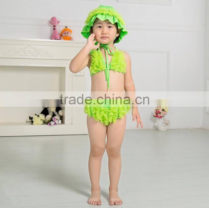 2017 Baby summer beach clothing set baby bikini kids swimwear fashion swimming wear for children