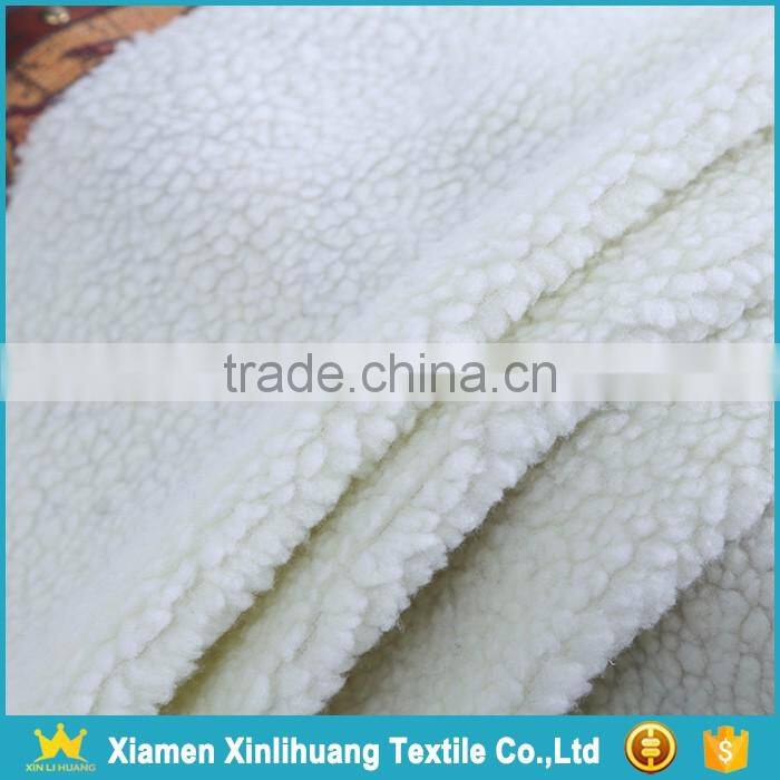 2017 New Arrival 100 Polyester Sherpa Pile Fabric for Garment
