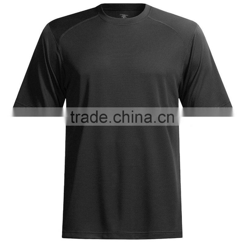 factory price simple design pure color crew neck men knitted t-shirt