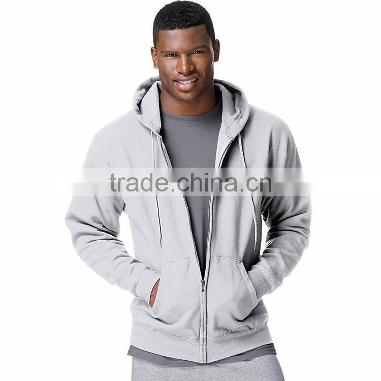Latest Design Custom Zip Up Cheap Price Fashion Men's Clothing Bulk Plain Hoodies