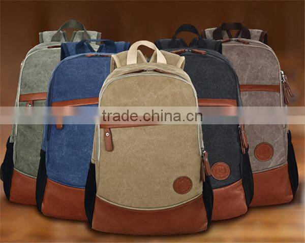 Custom canvas cheap waterproof backpack travelling sport backpack