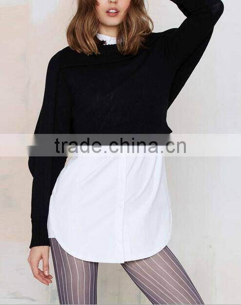 EY0906S Casual Wine O Neck Bat Sleeve Short Pullover Sweater
