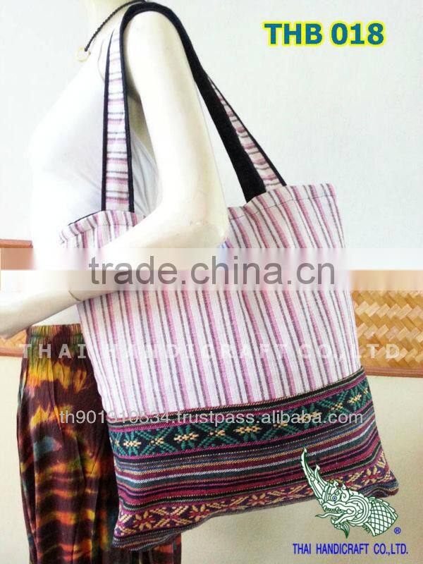 Thai Vintage HMONG woven fabrics Tote Bag