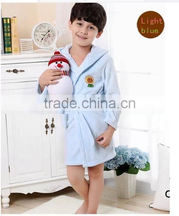 Velour Children Bath Robes Clorhing for Kids