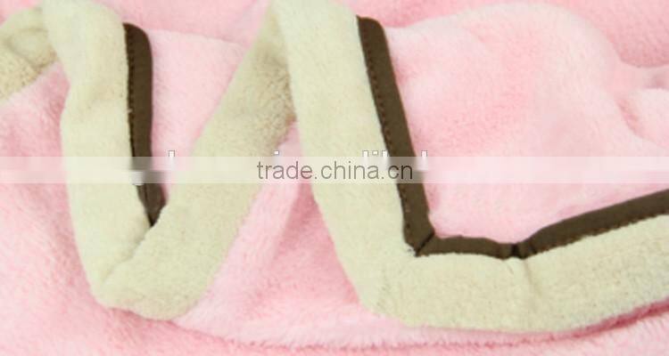 Soft crimping baby fleece blanket