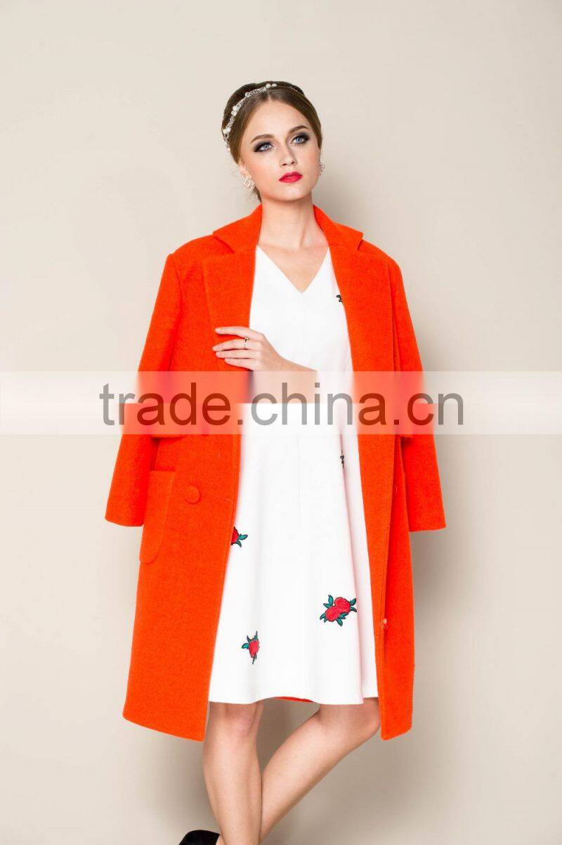 OEM designed 2015 latest collection winter korean womens trench coat fashion 2015