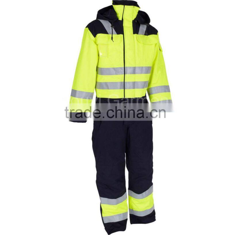Euro Stander Hi Vish Ligh Green Coverall With 3M FR Reflective Tape