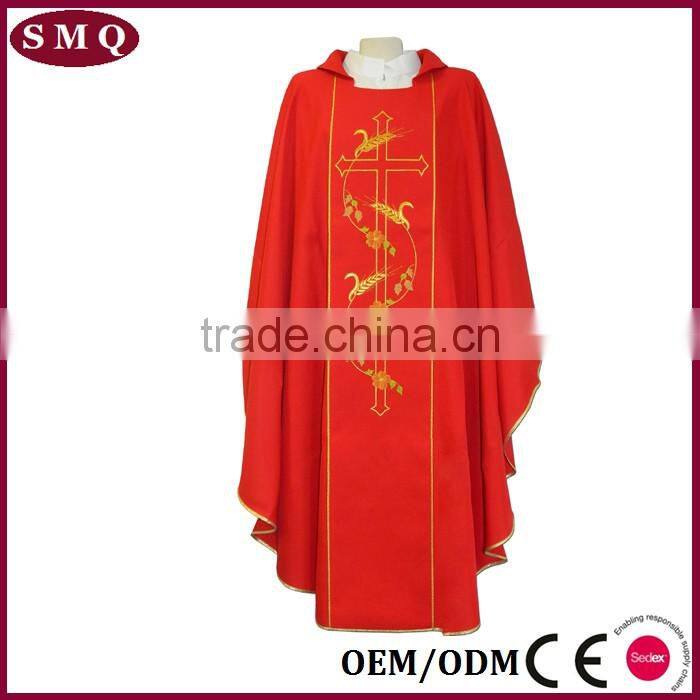 Wholesale High Quality Wheat Grape Embroidery religious chasuble
