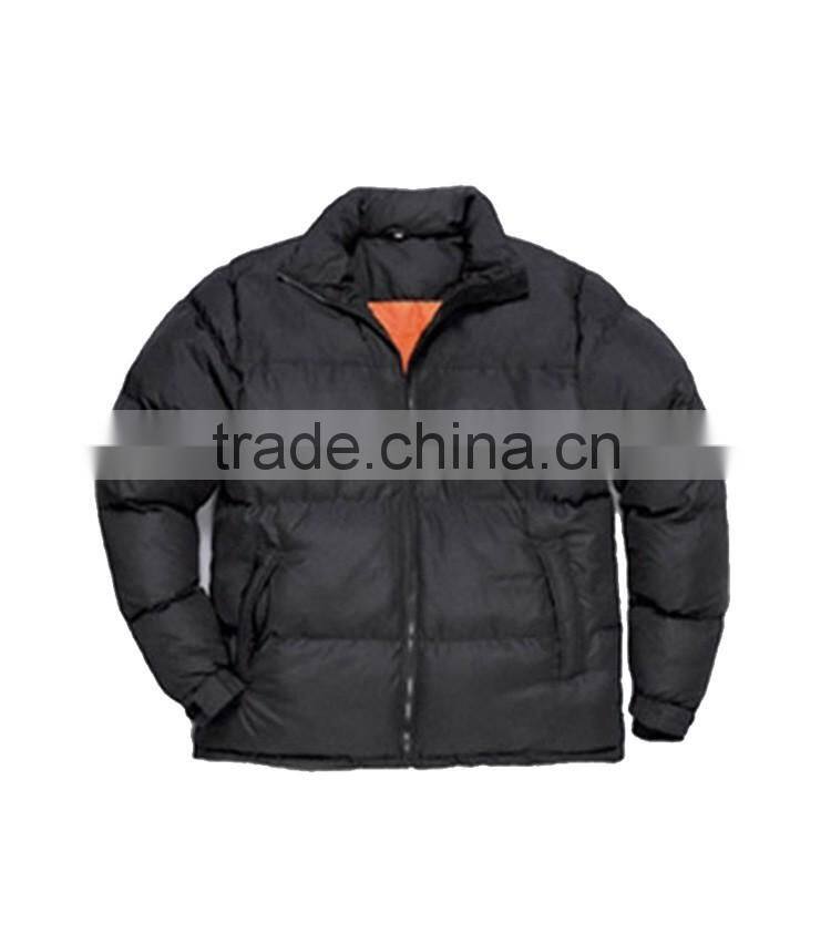 Custom black travel bomber winter man jacket
