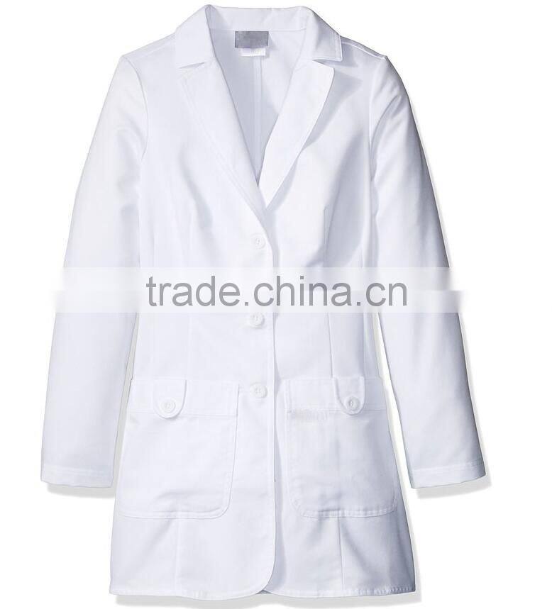 Doctor hospital women white lab coat acid medical uniform