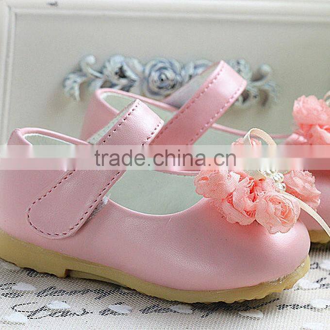 2016 Fall Baby Girl Shoes Wild Infant Shoes Bow Lace Sweet Kids First Walker Shoes For Children Wear Free Shipping KS40818-4