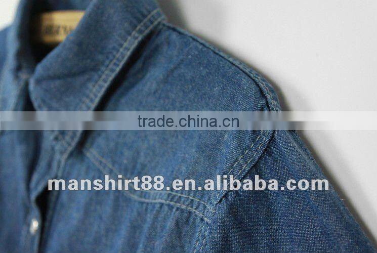 High quality 100%Cotton Denim long sleeve Shirt for men