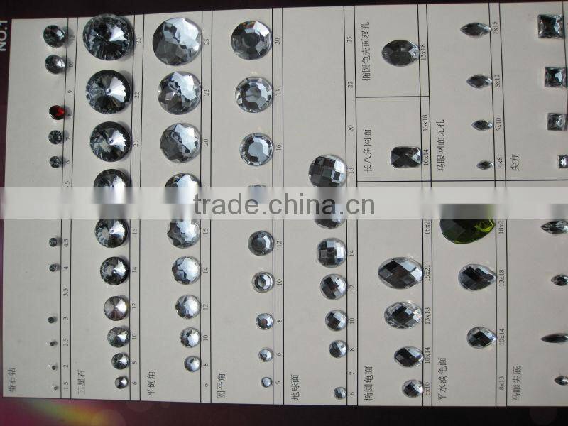 Flat Back Acrylic Rhinestone