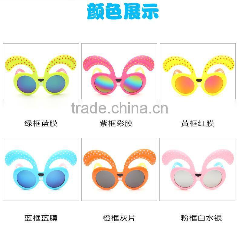 cheap cute cartoon plastic children party UV proof photochromic sunglass