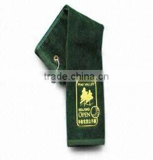 100% cotton golf towel