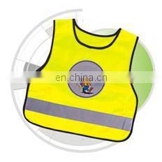 yellow kids reflective Europe standard Safety Vest Conforms to EN471 Class2