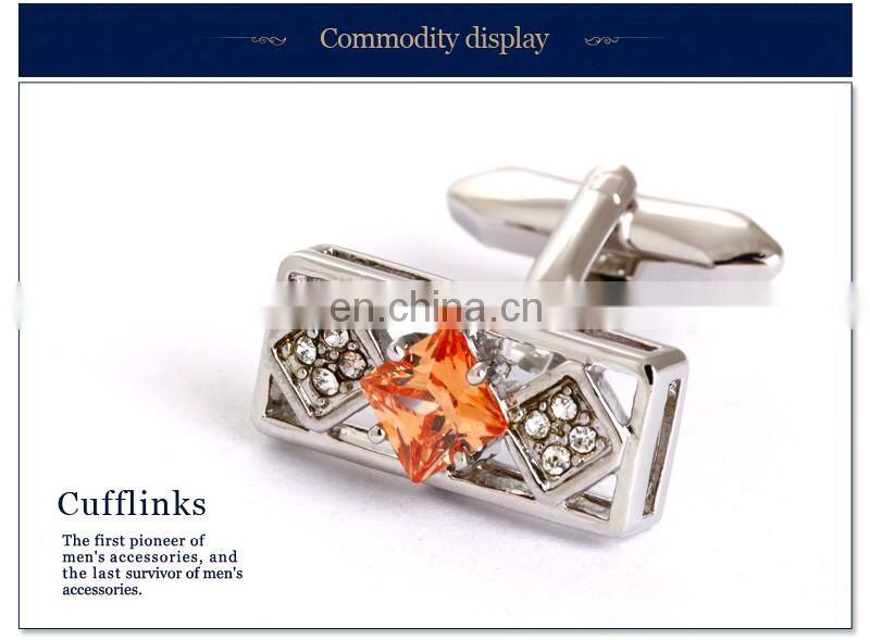 New product diamond cufflinks fashion jewelry luxurious crystal cufflinks zircon cufflinks best men