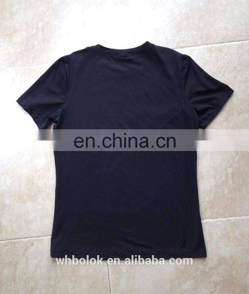 STOCK Men's cotton black t-shirt printing design men's t shirt