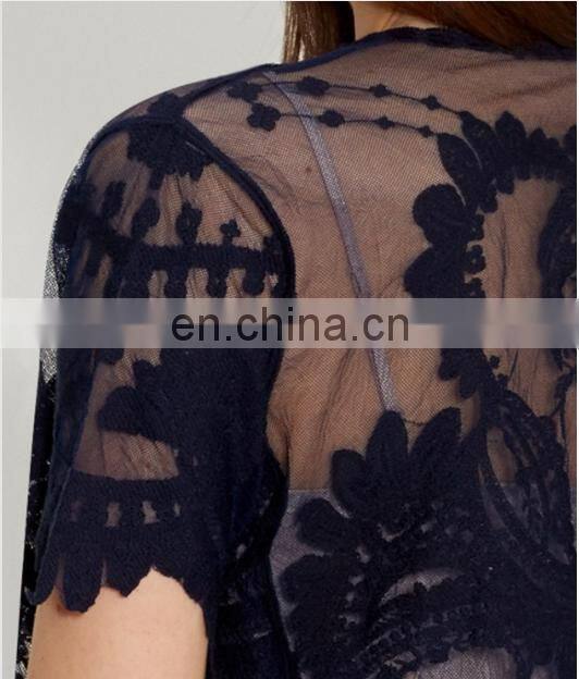 Guangzhou Wholesale Elegant women lace kimono