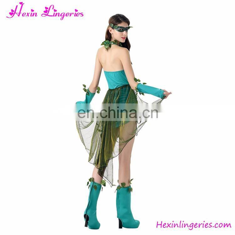 2016 Fashion Green Dress Halloween Costumes Bulk