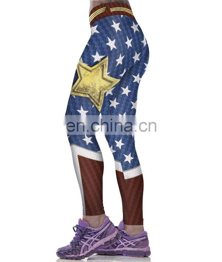 Women America Football Cowboys Custom Printing Yoga Pants